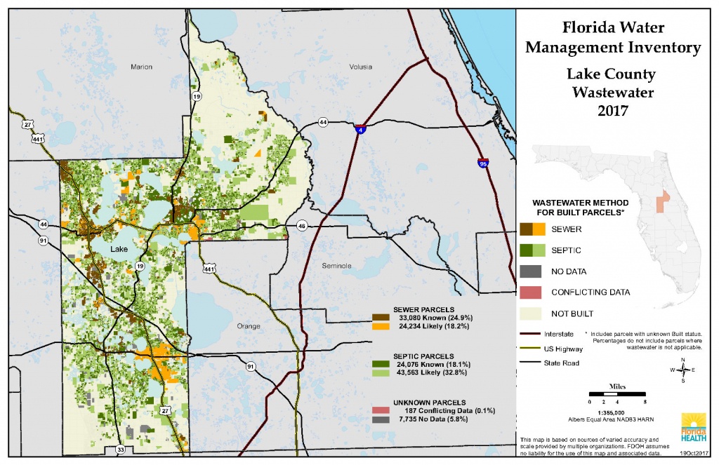 Lake Florida Water Management Inventory Summary | Florida Department - Map Of Lake County Florida