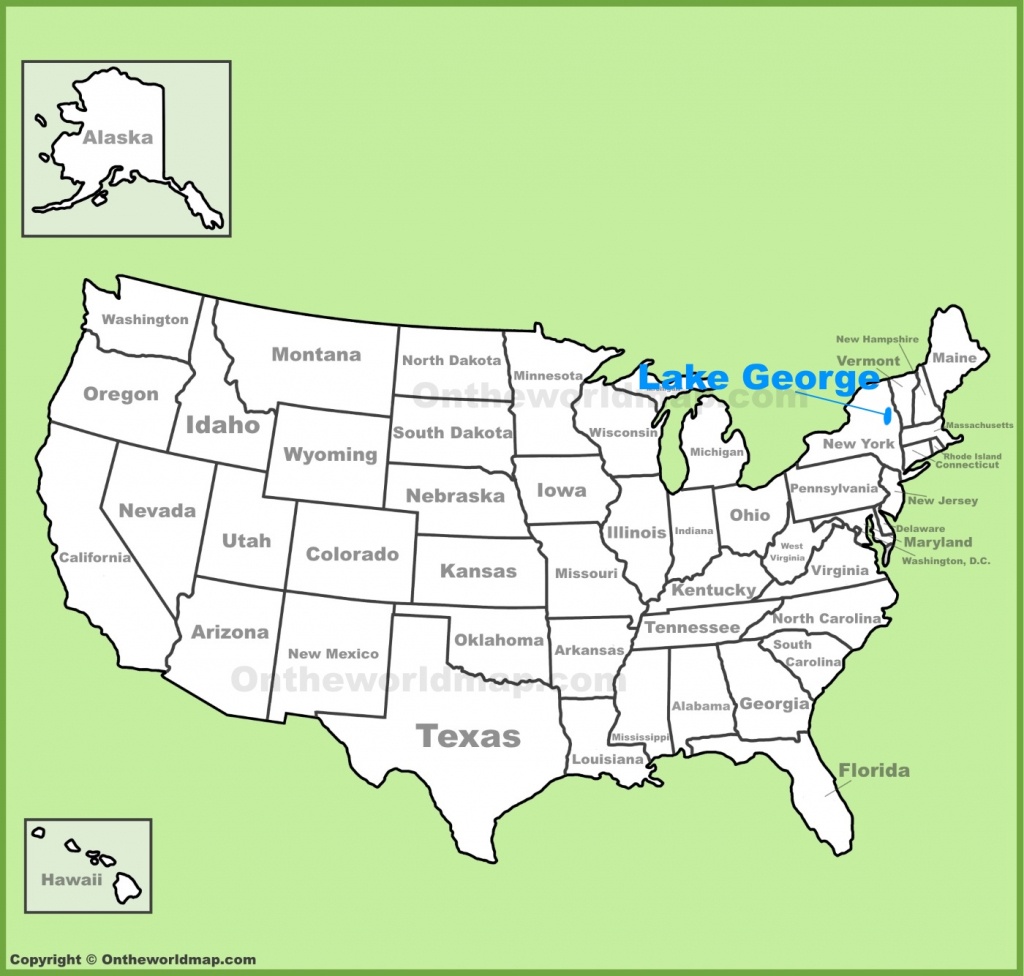 Lake George Location On The U.s. Map - Lake George Florida Map