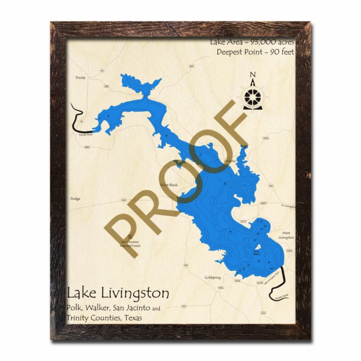 Map Of Lake Livingston Texas