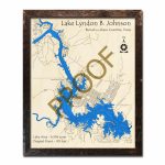 Lake Lyndon B Johnson, Tx 3D Wooden Map | Topographic Wood Chart   Sunrise Beach Texas Map