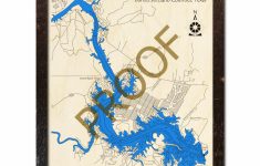Lake Lyndon B Johnson, Tx 3D Wooden Map | Topographic Wood Chart - Sunrise Beach Texas Map