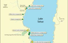 Lake Tahoe Campground Map - California - Map Of Lake Tahoe Area California