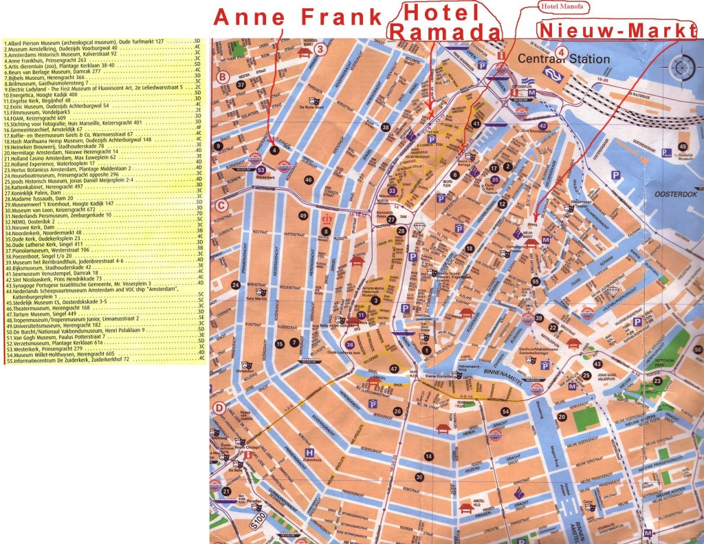 Large Amsterdam Maps For Free Download And Print | High-Resolution - Printable Map Of Amsterdam City Centre