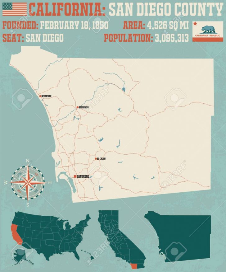 Detailed Map Of San Diego California