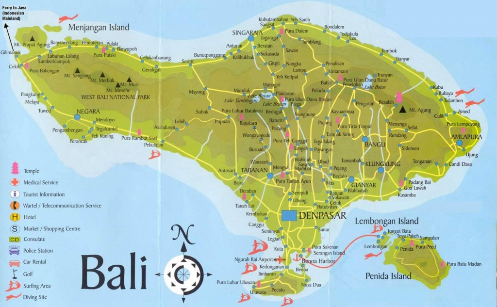Large Bali Maps For Free Download And Print | High-Resolution And - Printable Map Of Bali