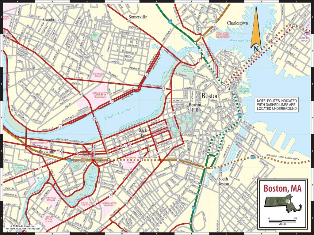 Large Boston Maps For Free Download And Print | High-Resolution And - Printable Map Of Boston