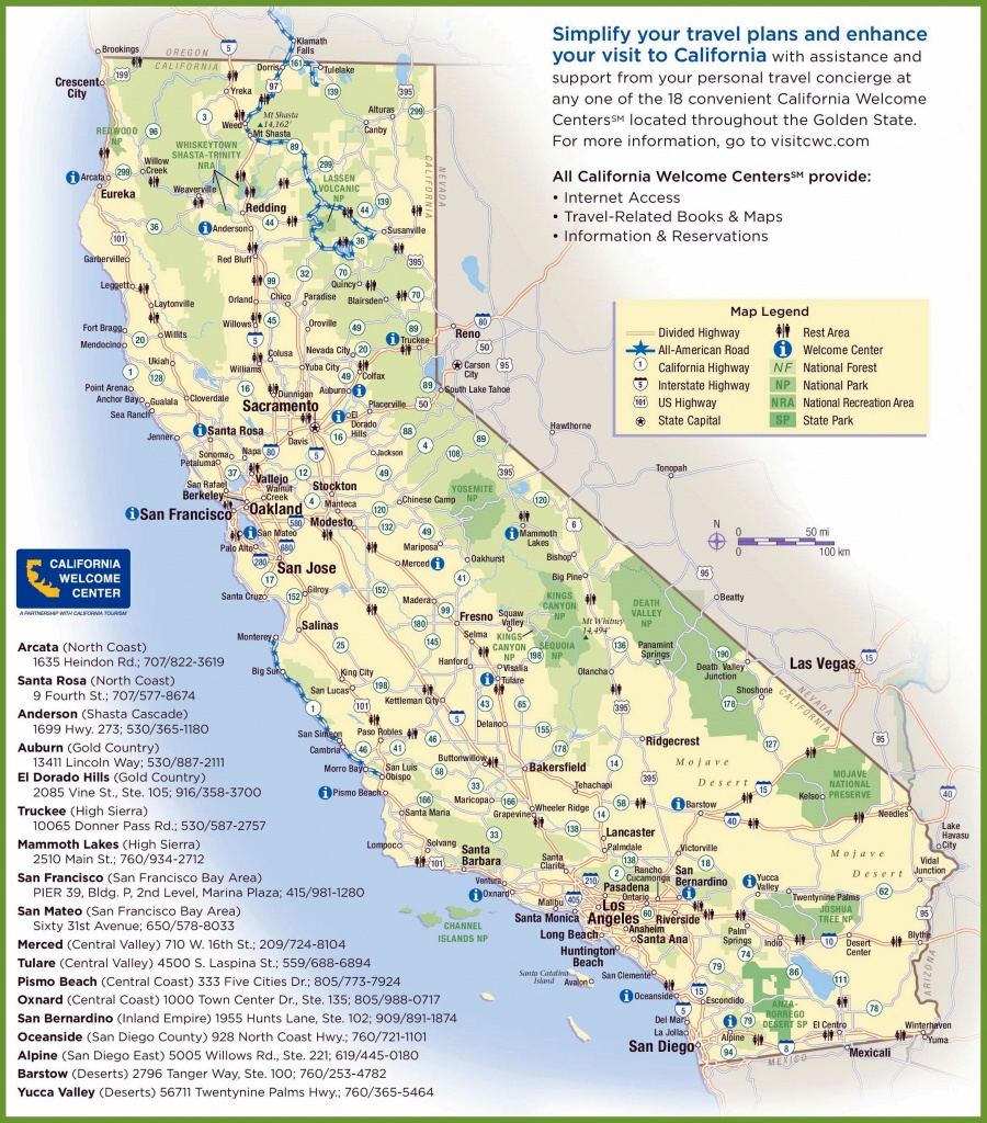 Large California Maps For Free Download And Print | High-Resolution - Large Wall Map Of California