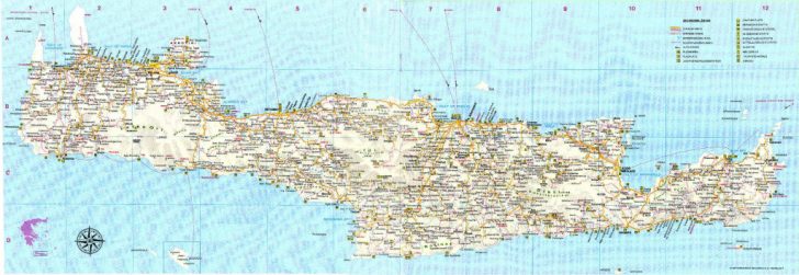 Printable Map Of Crete