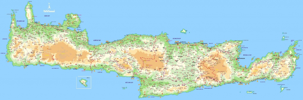 Large Crete Maps For Free Download And Print | High-Resolution And - Printable Map Of Crete