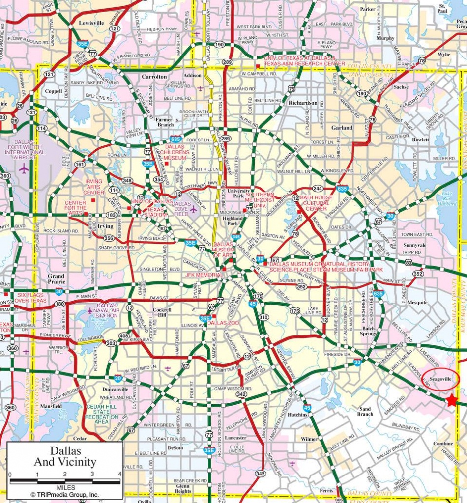 Large Dallas Maps For Free Download And Print | High-Resolution And - Map Of Downtown Dallas Texas