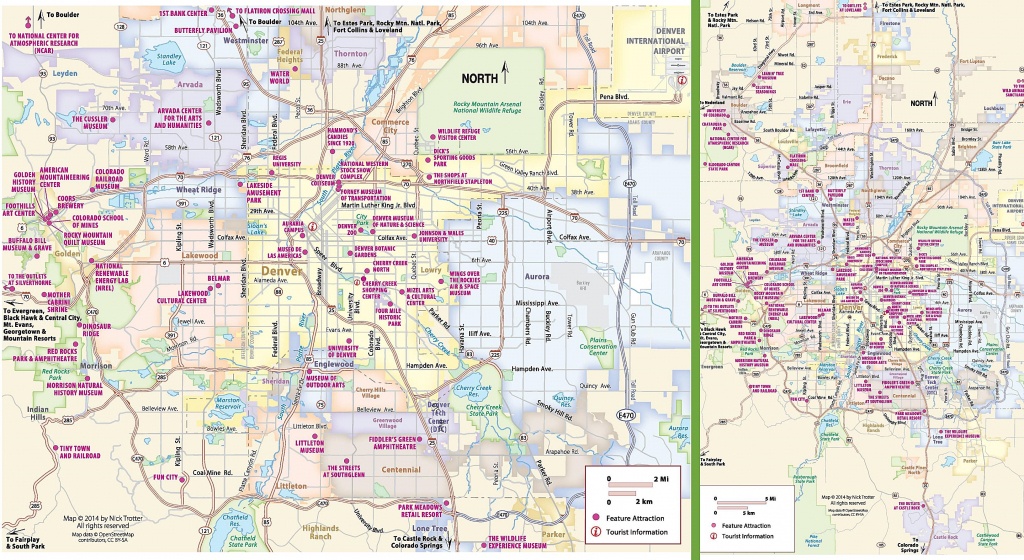 Large Denver Maps For Free Download And Print | High-Resolution And - Printable Map Of Denver