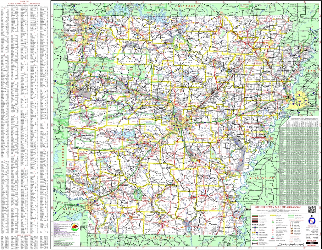 Large Detailed Map Of Arkansas With Cities And Towns Arkansas Road Map Printable 