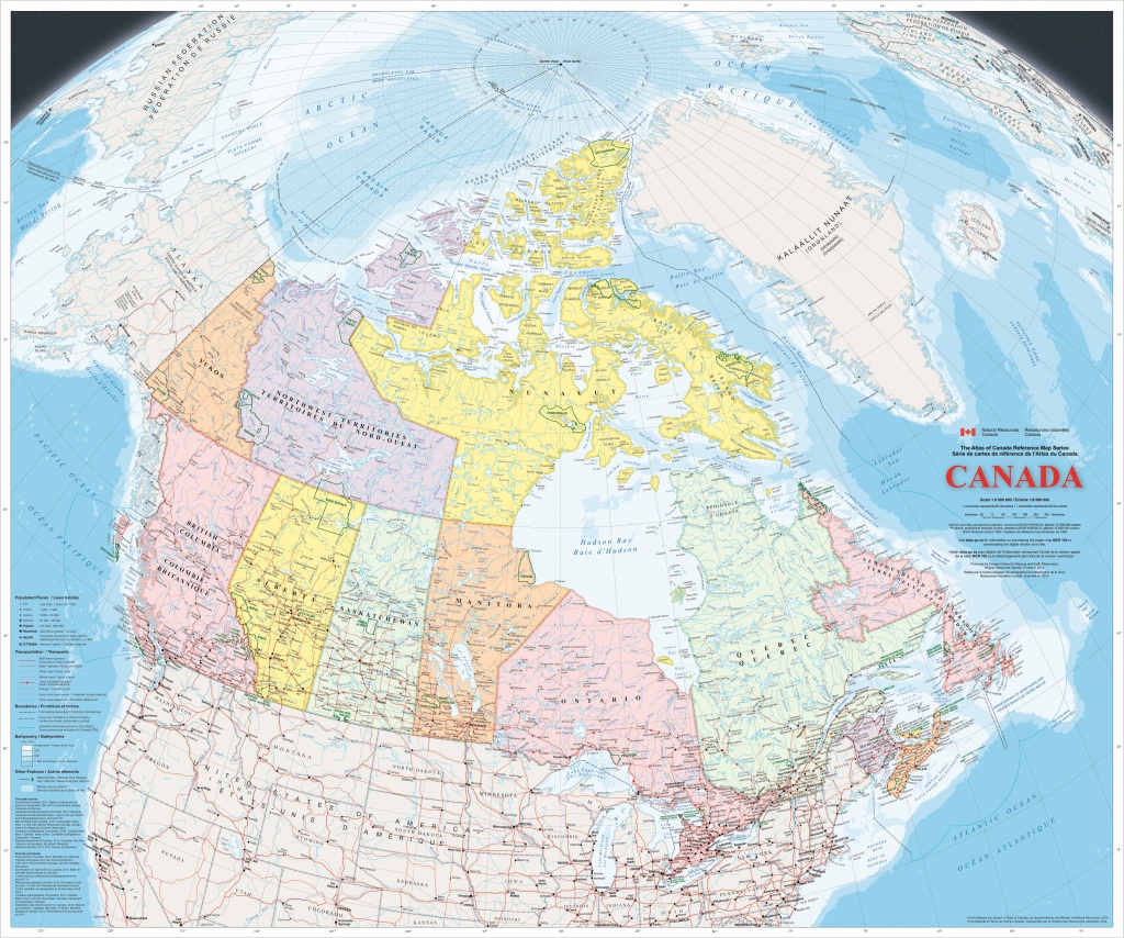 Large Detailed Map Of Canada With Cities And Towns - Large Printable Map Of Canada