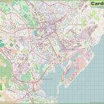 Large Detailed Map Of Cardiff   Printable Map Of Cardiff