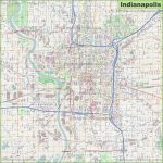 Large Detailed Map Of Indianapolis   Printable Map Of Indianapolis