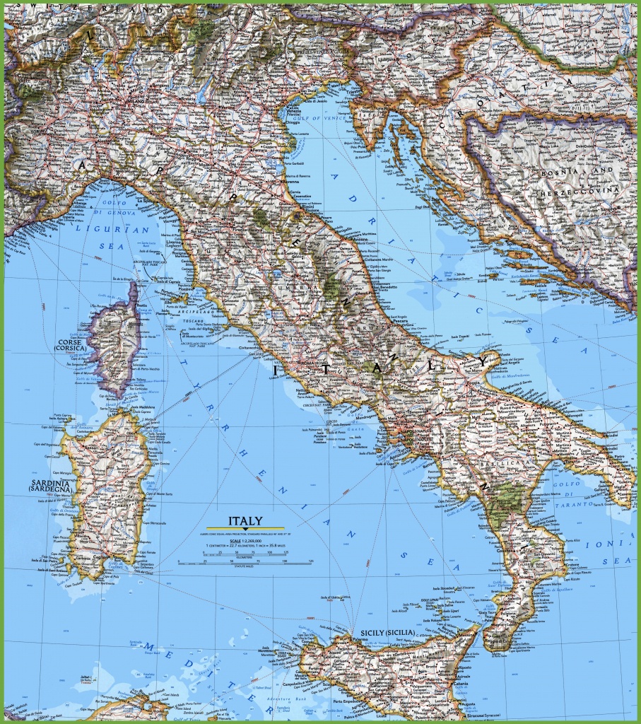 Large Detailed Map Of Italy With Cities And Towns - Printable Map Of Italy With Cities And Towns