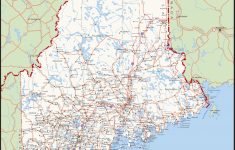 Large Detailed Map Of Maine With Cities And Towns - Maine State Map Printable