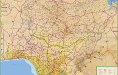 Large Detailed Map Of Nigeria With Cities And Towns - Printable Map Of Nigeria