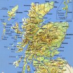 Large Detailed Map Of Scotland With Relief, Roads, Major Cities And   Detailed Map Of Scotland Printable