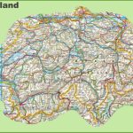 Large Detailed Map Of Switzerland With Cities And Towns   Printable Map Of Switzerland