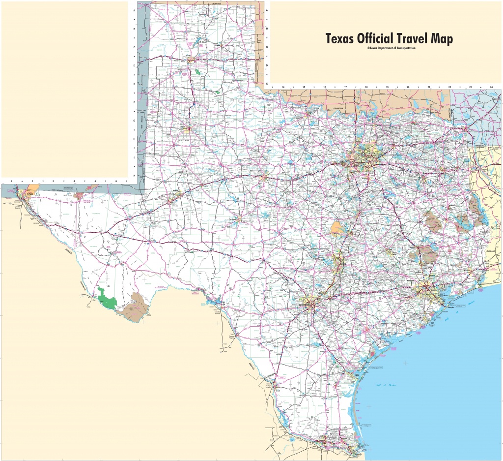 Large Detailed Map Of Texas With Cities And Towns - Printable Map Of Texas Cities And Towns