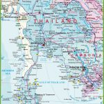 Large Detailed Map Of Thailand With Airports Resorts And Beaches   Printable Map Of Thailand