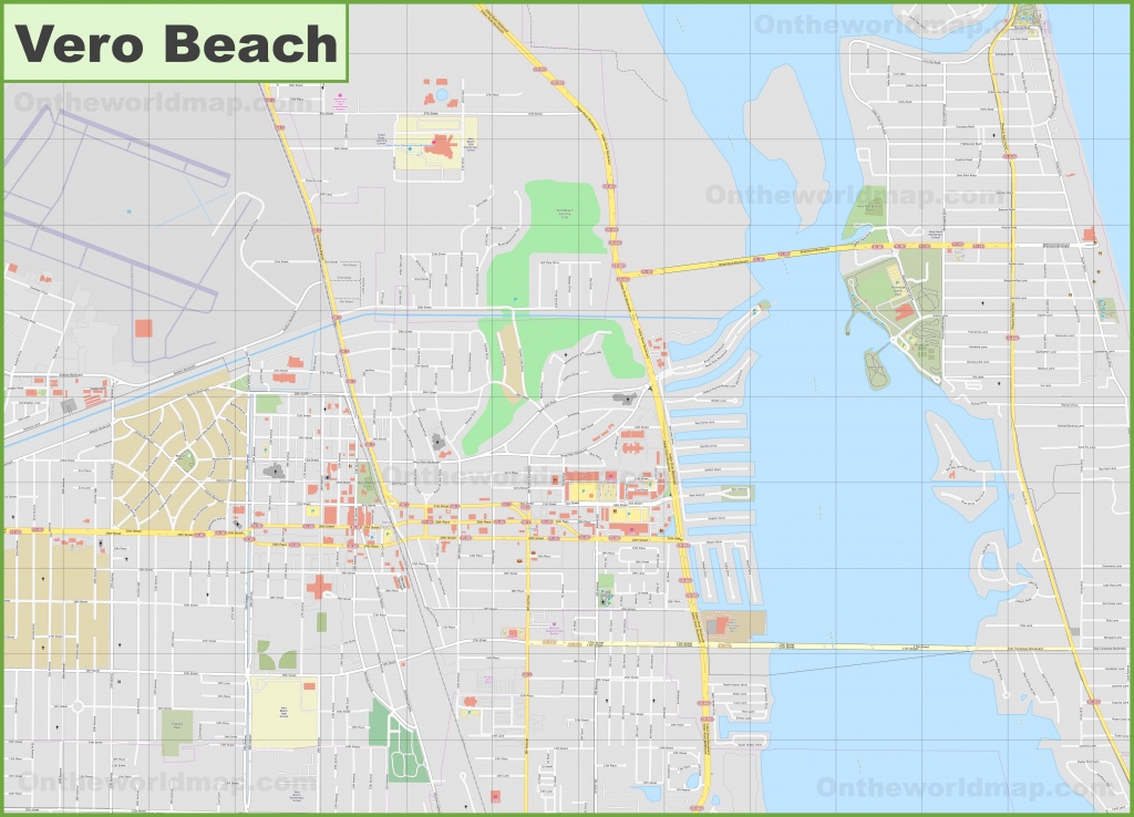Large Detailed Map Of Vero Beach - Google Maps Vero Beach Florida