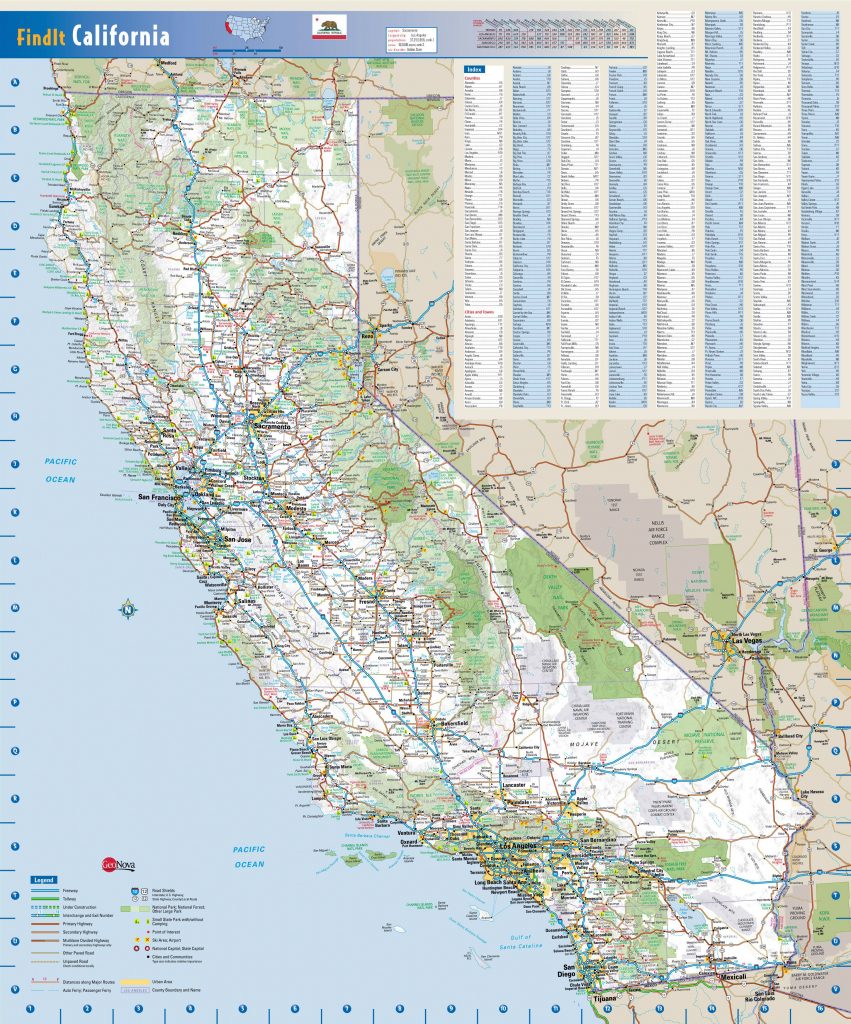california quickmap road