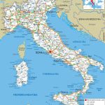 Large Detailed Road Map Of Italy With All Cities And Airports   Large Map Of Italy Printable