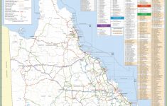 Large Detailed Road Map Of Queensland - Printable Map Of Queensland