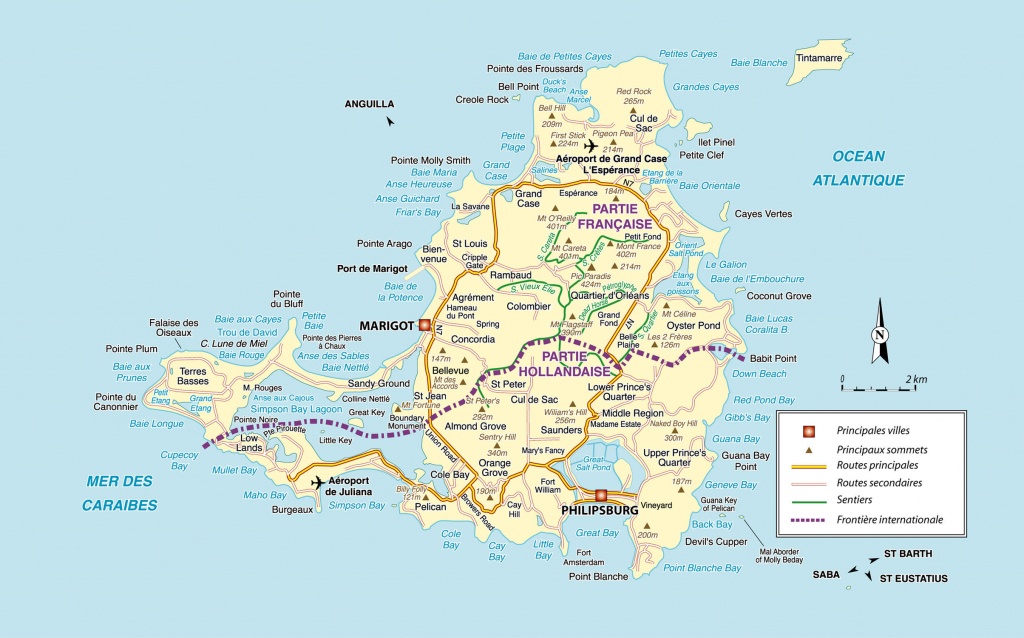 Printable Road Map Of St Maarten - Printable Maps