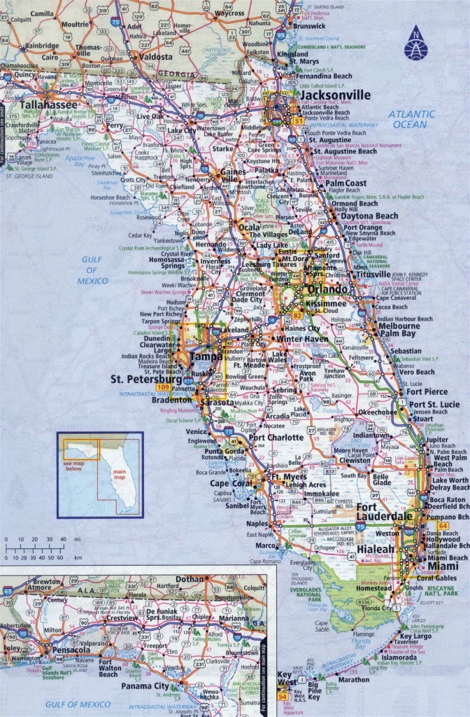 Free Printable Map Of Florida With Cities