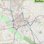 Large Detailed Street Map Of Dallas   Printable Map Of Dallas