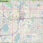 Large Detailed Street Map Of Orlando   Detailed Map Of Orlando Florida