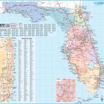 Large Detailed Tourist Map Of Florida   Road Map Of Central Florida