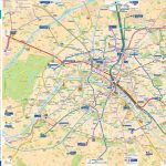 Large Detailed Tourist Map Of Paris With Metro   Street Map Of Paris France Printable
