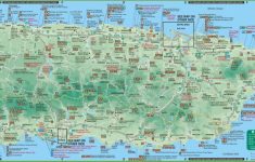 Large Detailed Tourist Map Of Puerto Rico With Cities And Towns - Printable Map Of Puerto Rico
