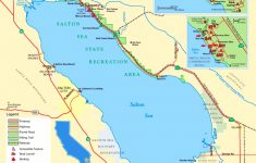Large Detailed Tourist Map Of Salton Sea - Salton Sea California Map