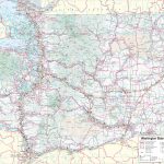 Large Detailed Tourist Map Of Washington With Cities And Towns   Washington State Counties Map Printable