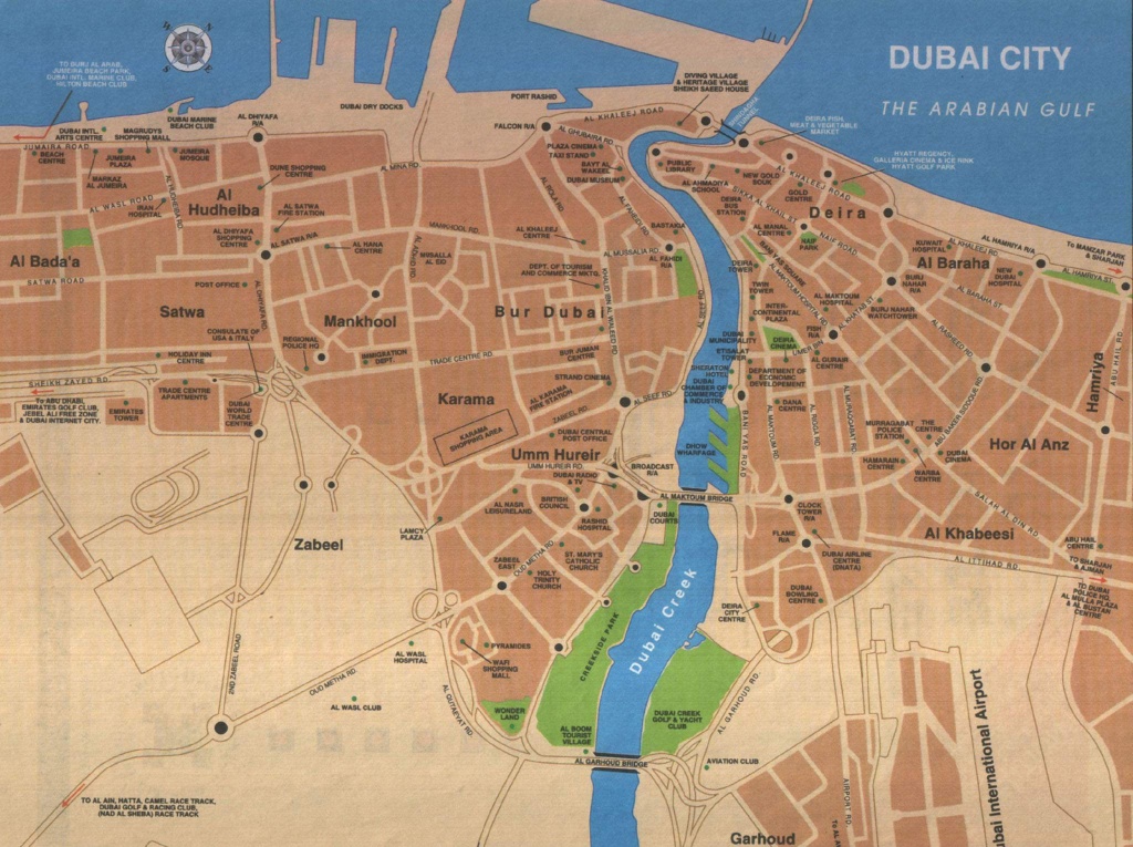 Large Dubai Maps For Free Download And Print | High-Resolution And - Dubai Tourist Map Printable