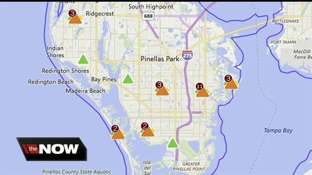 Large Duke Energy Power Outage Disrupts Traffic Signals In St Pete Duke Outage Map Florida 