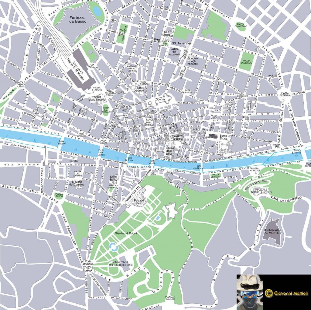 Large Florence Maps For Free Download And Print | High-Resolution - Printable Map Of Florence Italy