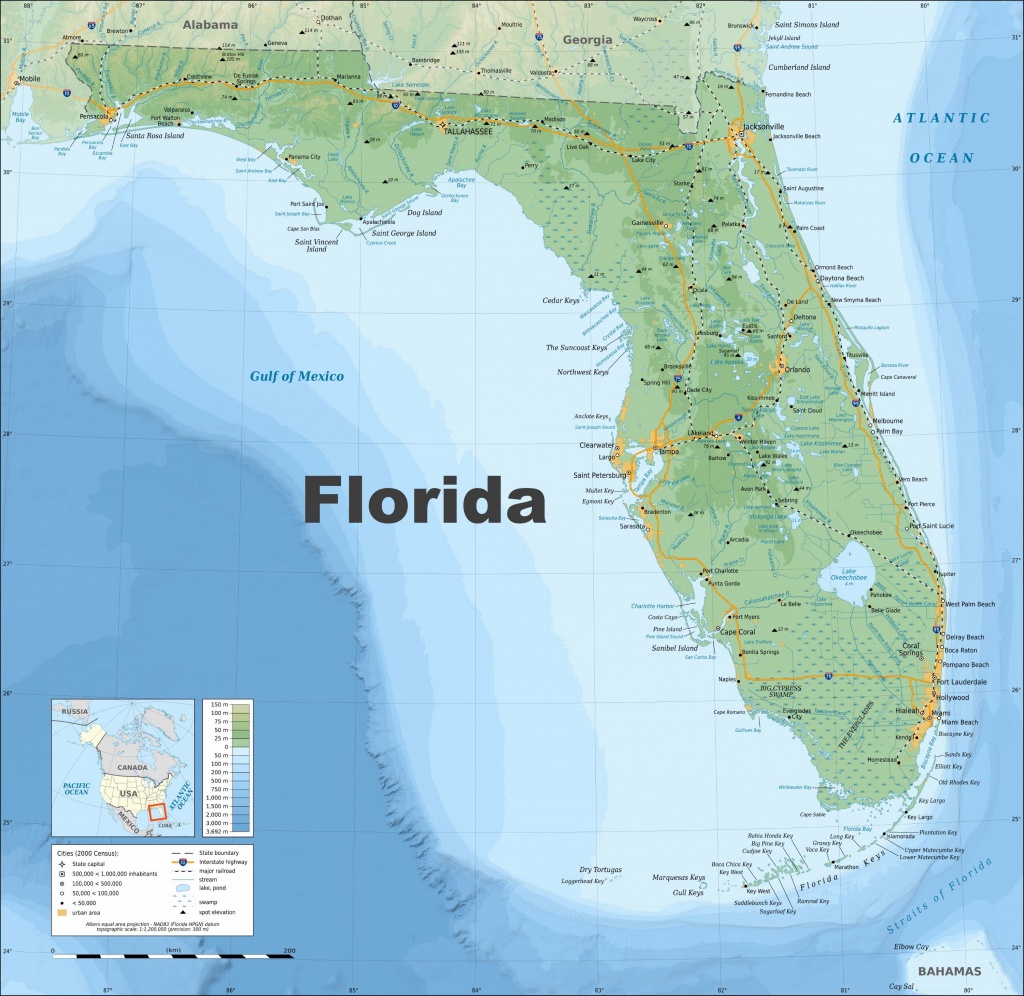 Large Florida Maps For Free Download And Print | High-Resolution And - Rotonda Florida Map