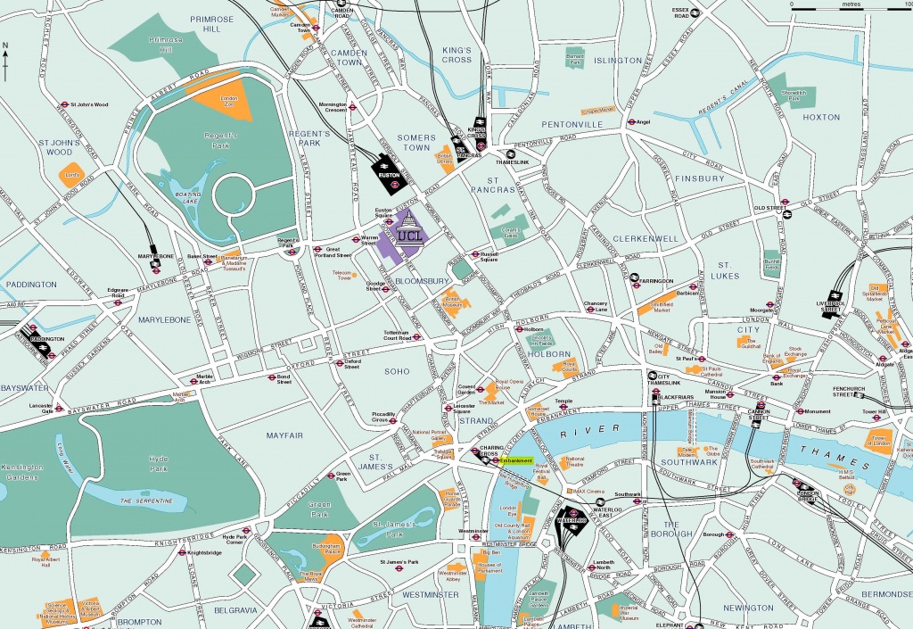 Large London Maps For Free Download And Print | High-Resolution And - Central London Map Printable