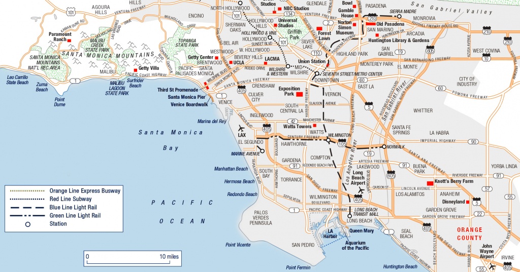 Large Los Angeles Maps For Free Download And Print | High-Resolution - Printable Map Of Los Angeles County