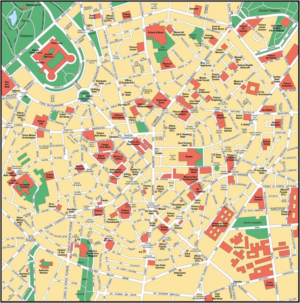 Large Milan Maps For Free Download And Print | High-Resolution And - Printable Map Of Milan