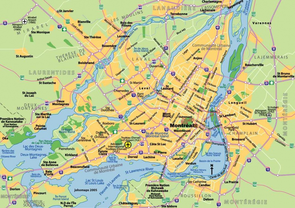 Large Montreal Maps For Free Download And Print | High-Resolution - Printable Map Of Montreal
