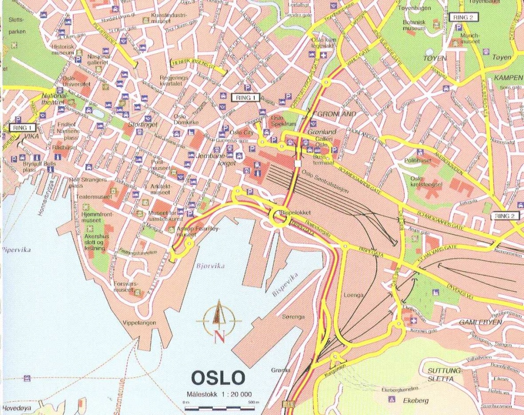 Large Oslo Maps For Free Download And Print | High-Resolution And - Oslo Map Printable