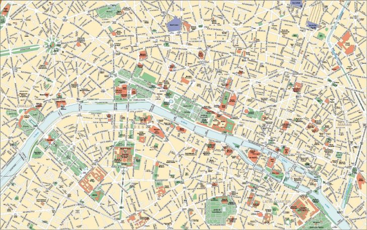 Paris Street Map Printable
