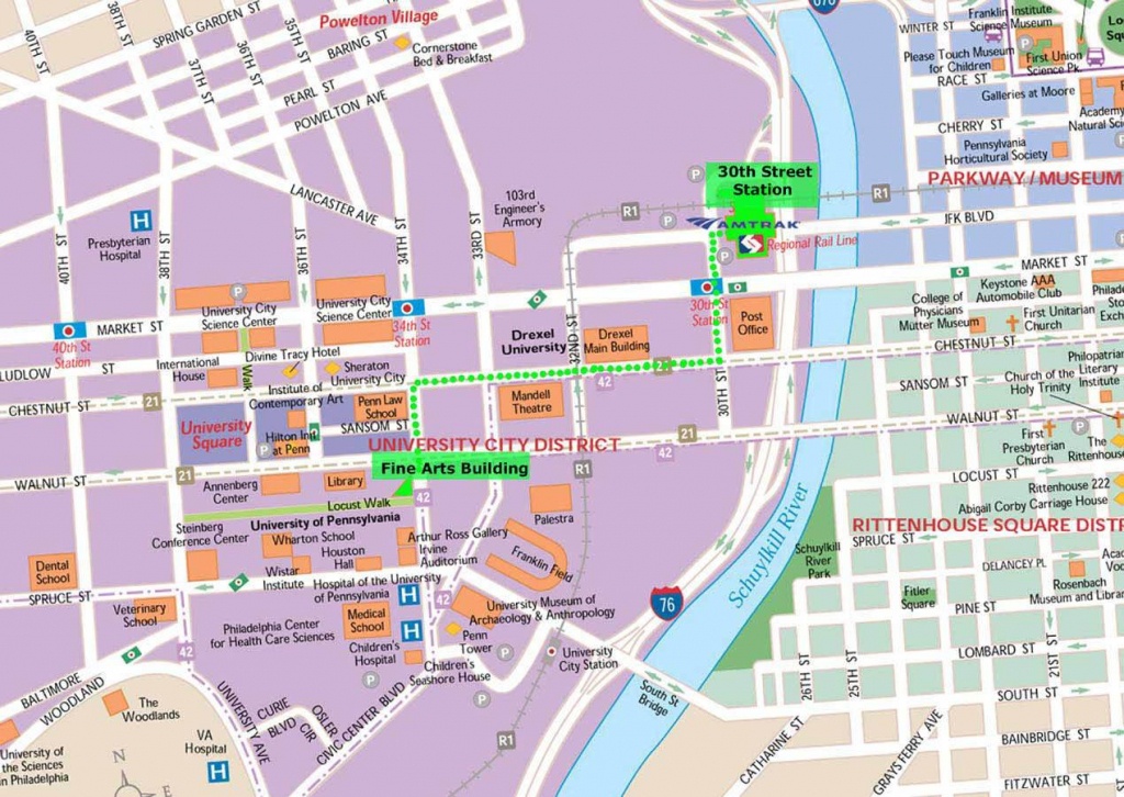 Large Philadelphia Maps For Free Download And Print | High - Philadelphia City Map Printable